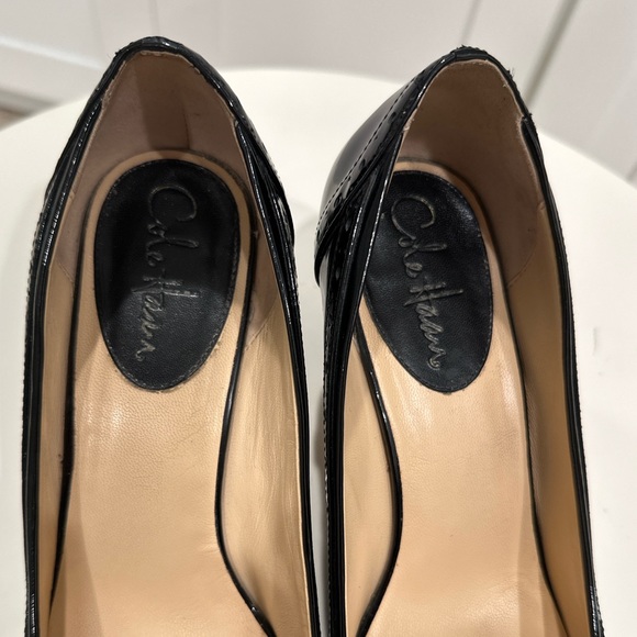Cole Haan Black Patent Leather Heels | Size 9.5 - Picture 3 of 13